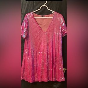 Sequin Tshirt Dress